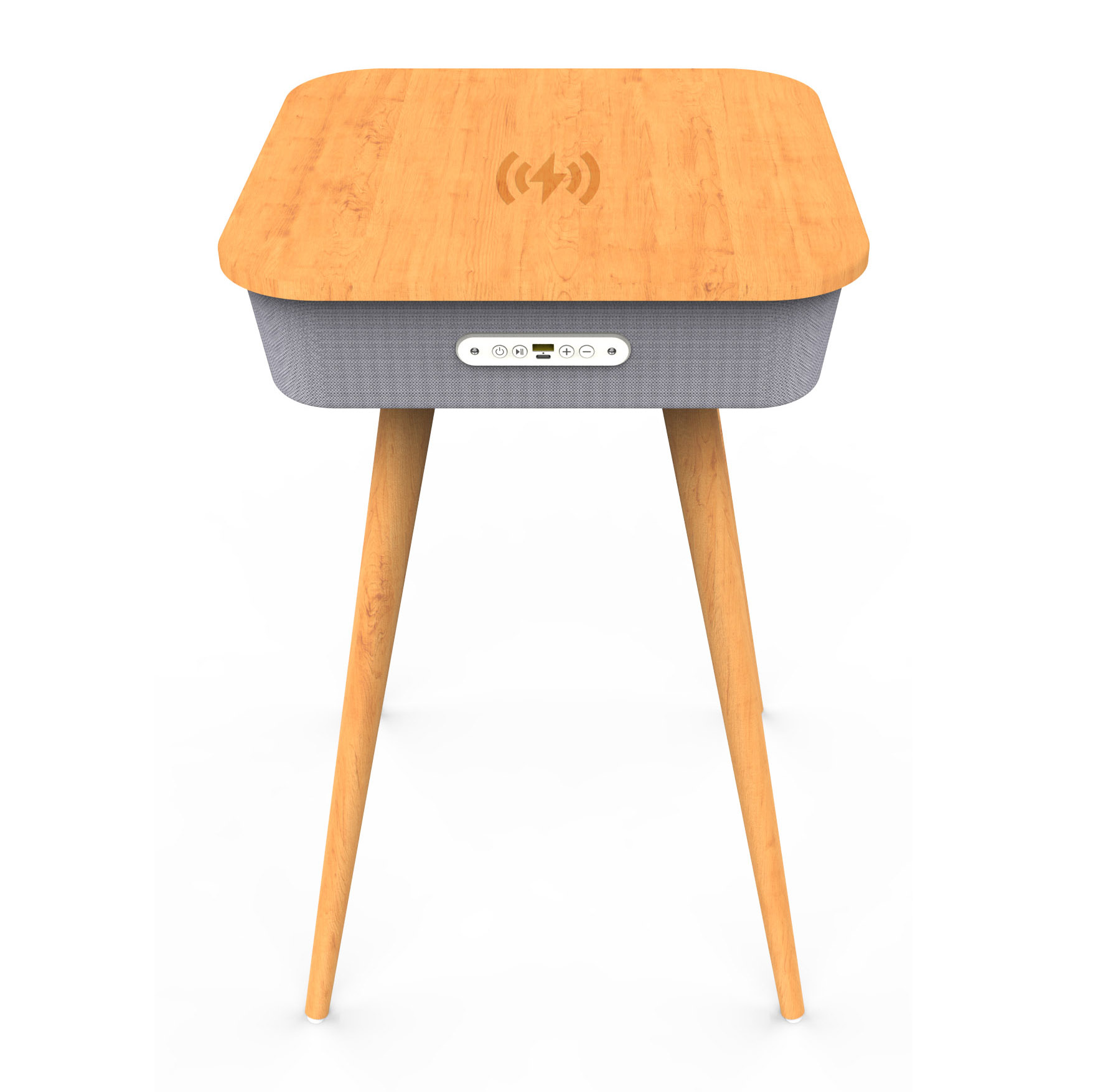 Square Coffee Desk Bluetooth Speaker Wireless Charging