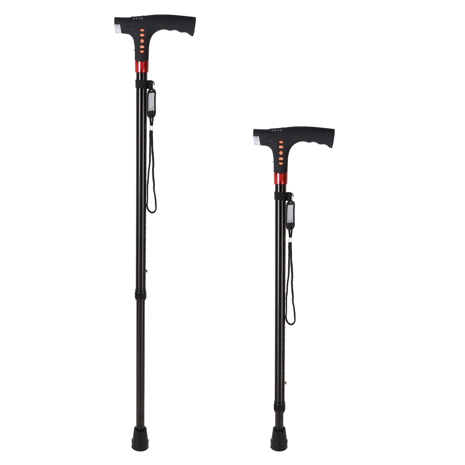 Multifunctional Walking Cane with Led Light SOS FM