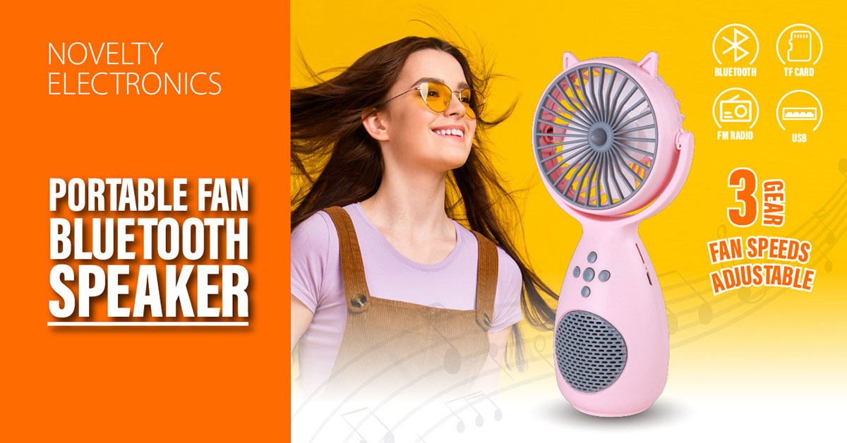 Portable Fan Bluetooth Speaker