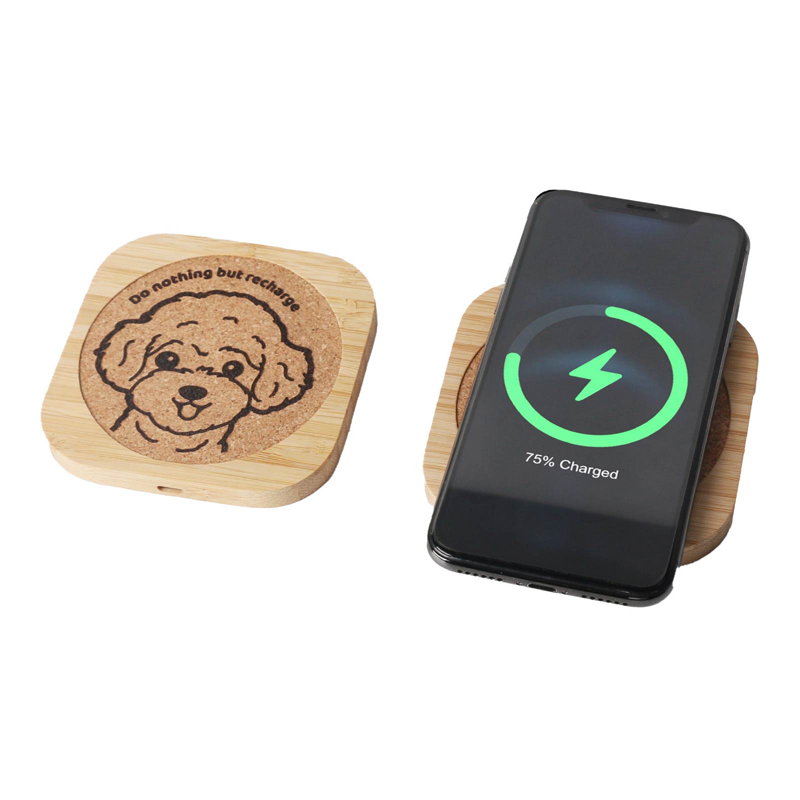 Bamboo&Cork Wireless Charging Pad