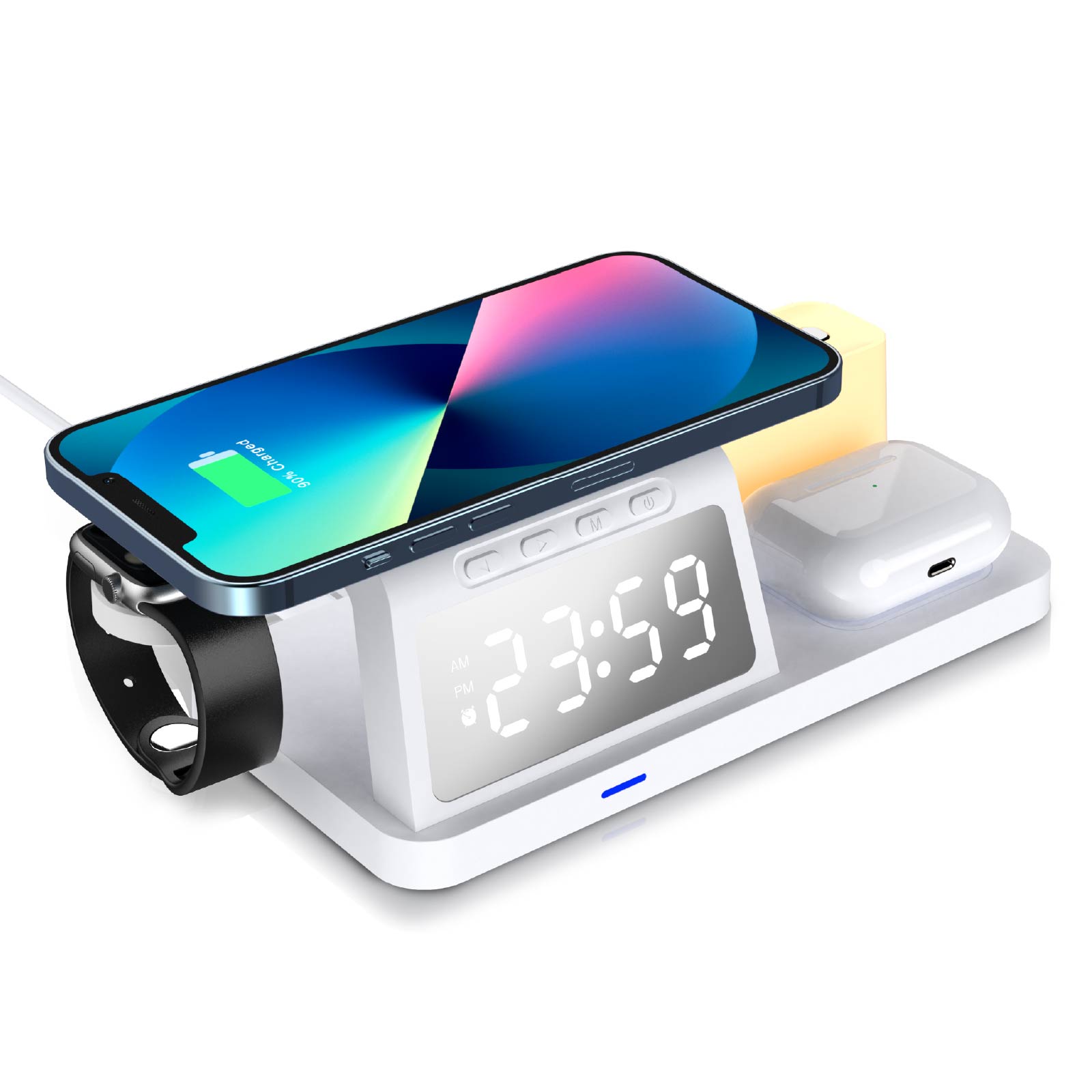 5-in-1 Multifunction Wireless Charging Station & Alarm Clock