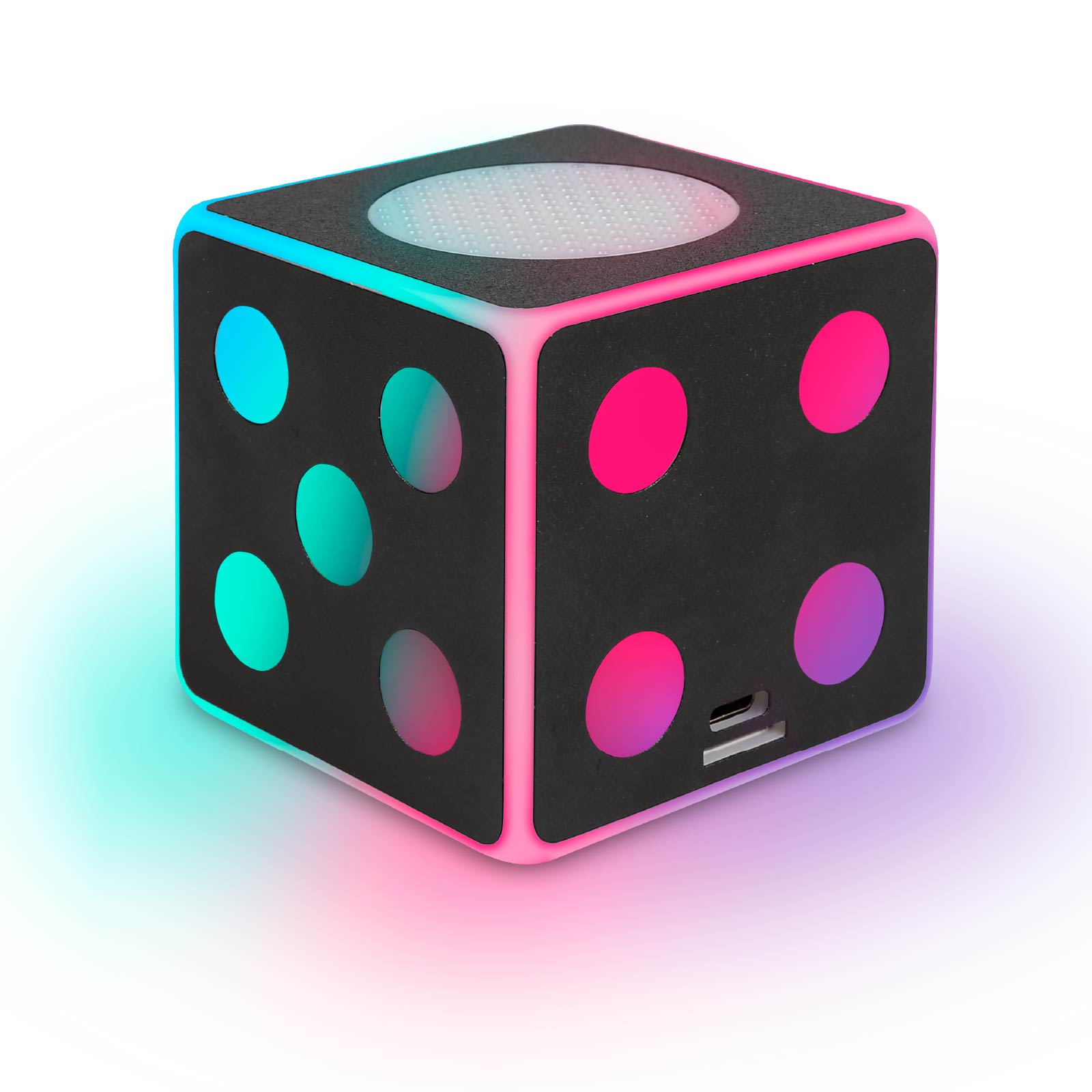 Led Color Light Dice Wireless Speaker