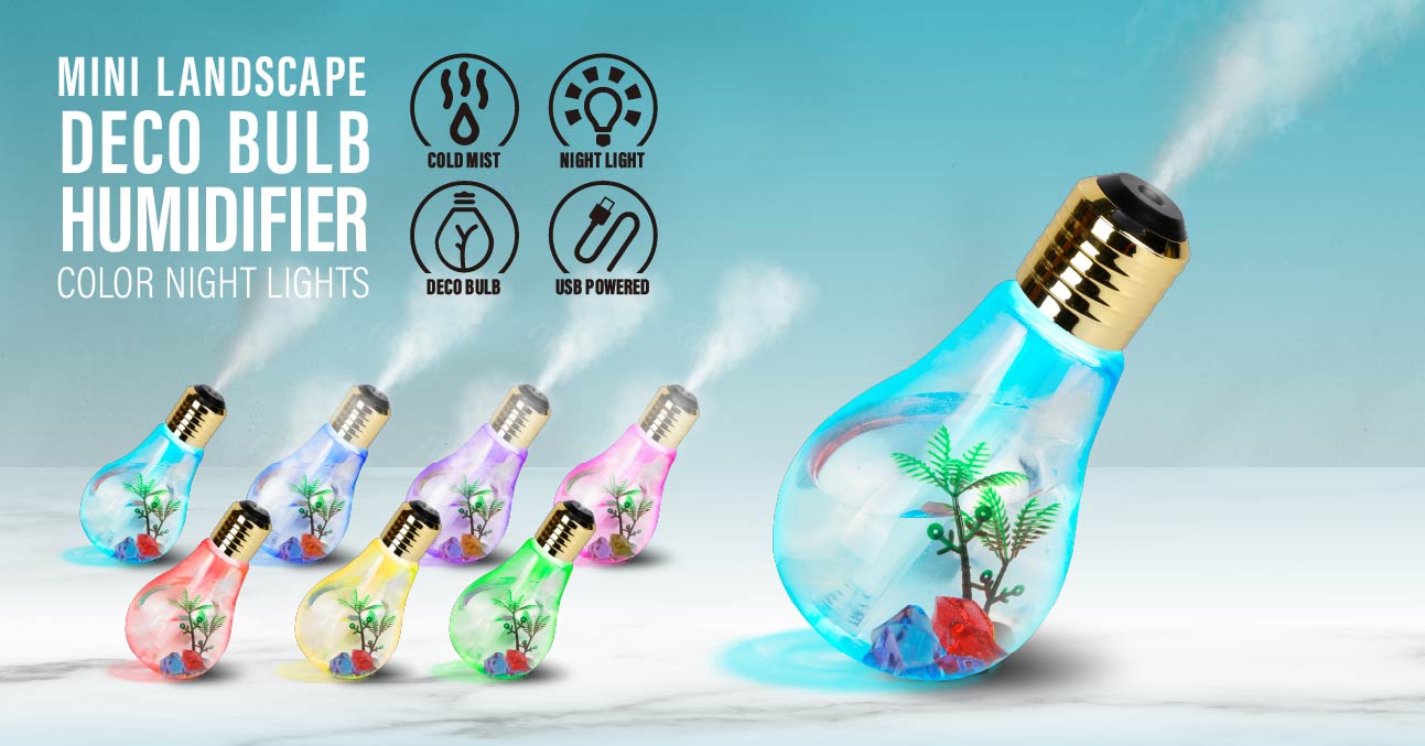 Deco Bulb Humidifier With Color Lights