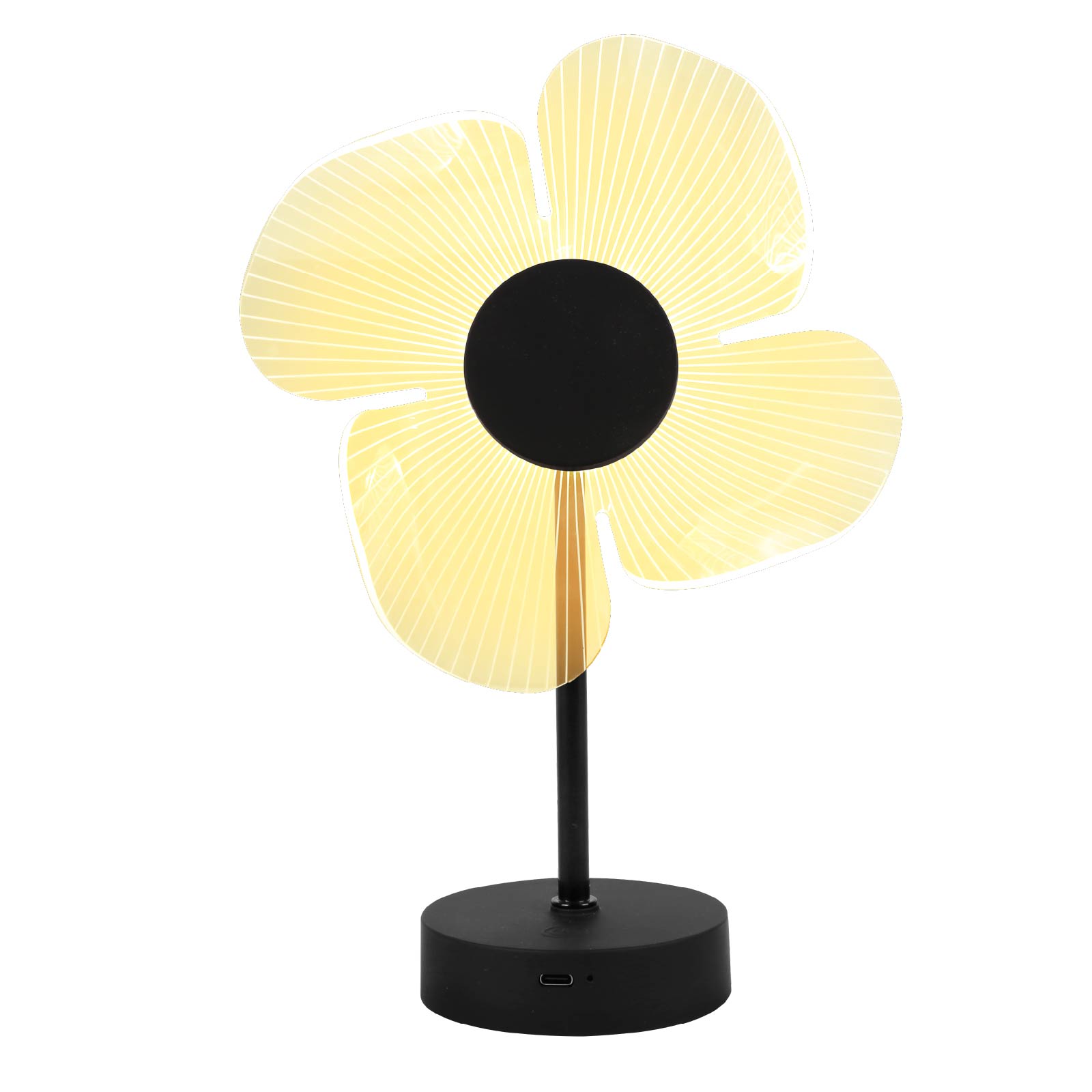 Cordless Dimming Desktop Lamp (Acrylic Flower)