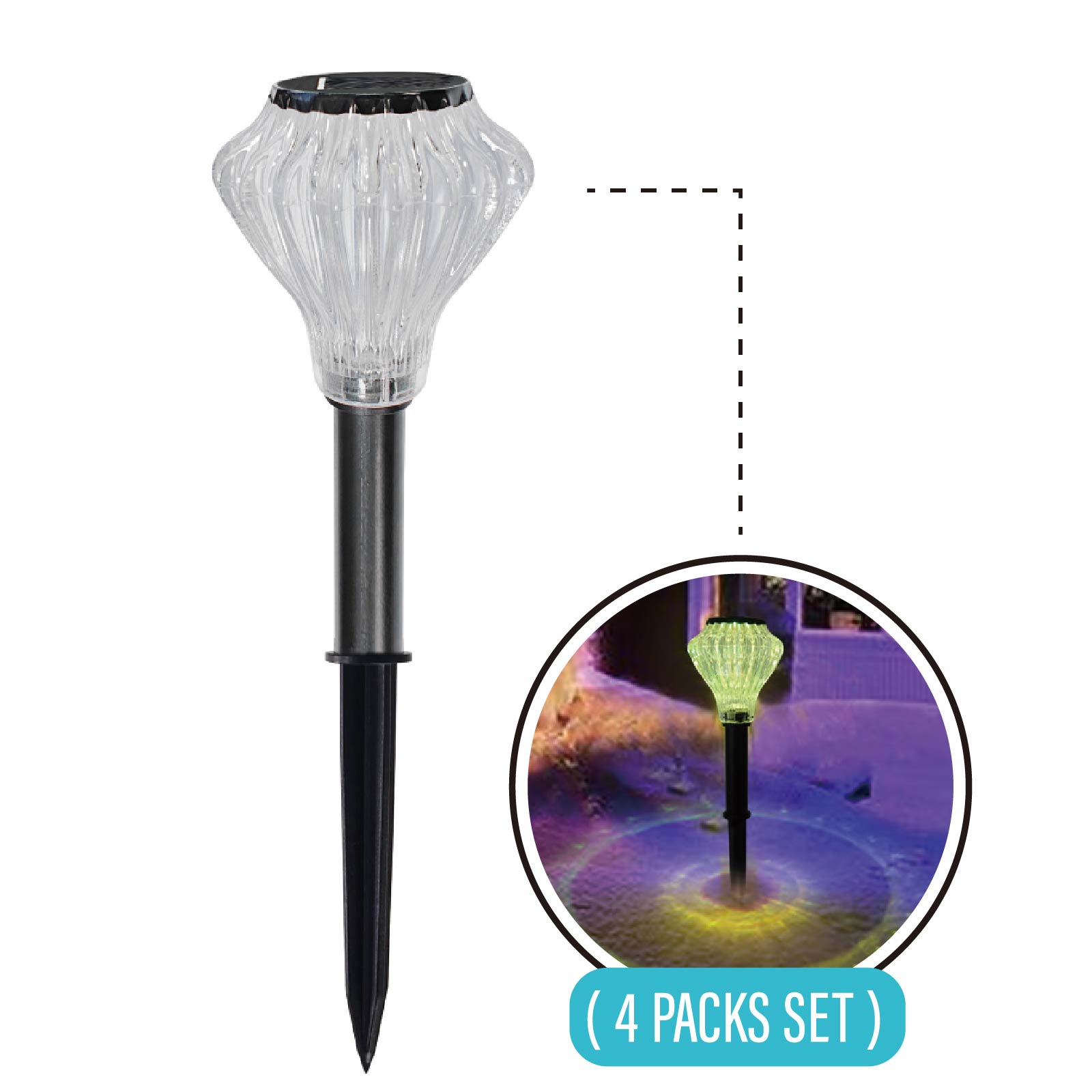 Solar Outdoor Light  (4PCS SET)