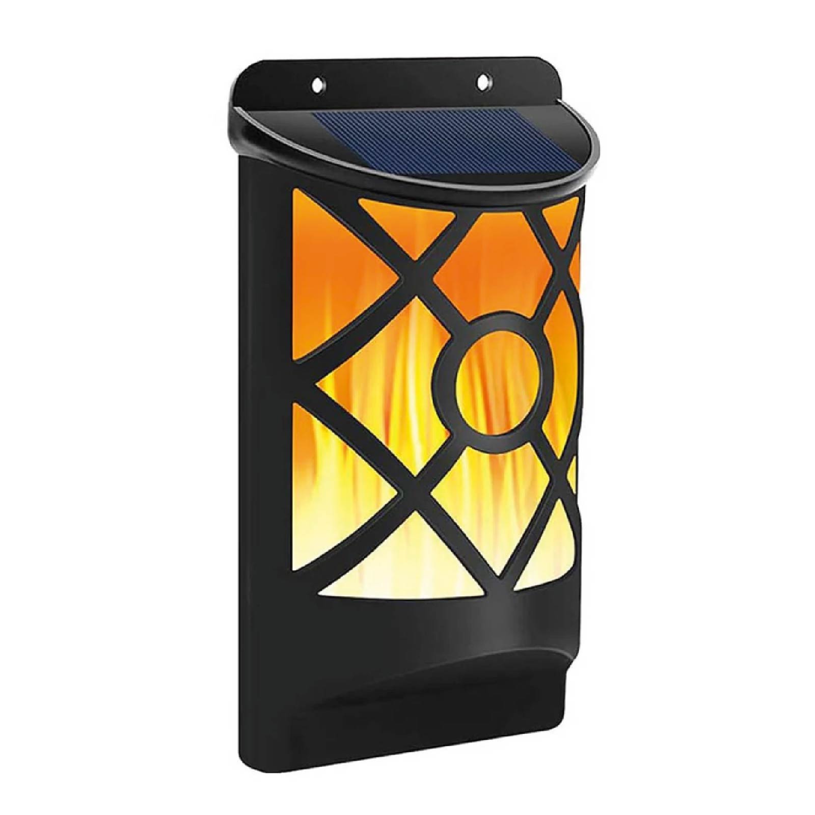 66 LEDs Flames Solar Sensor Wall Light