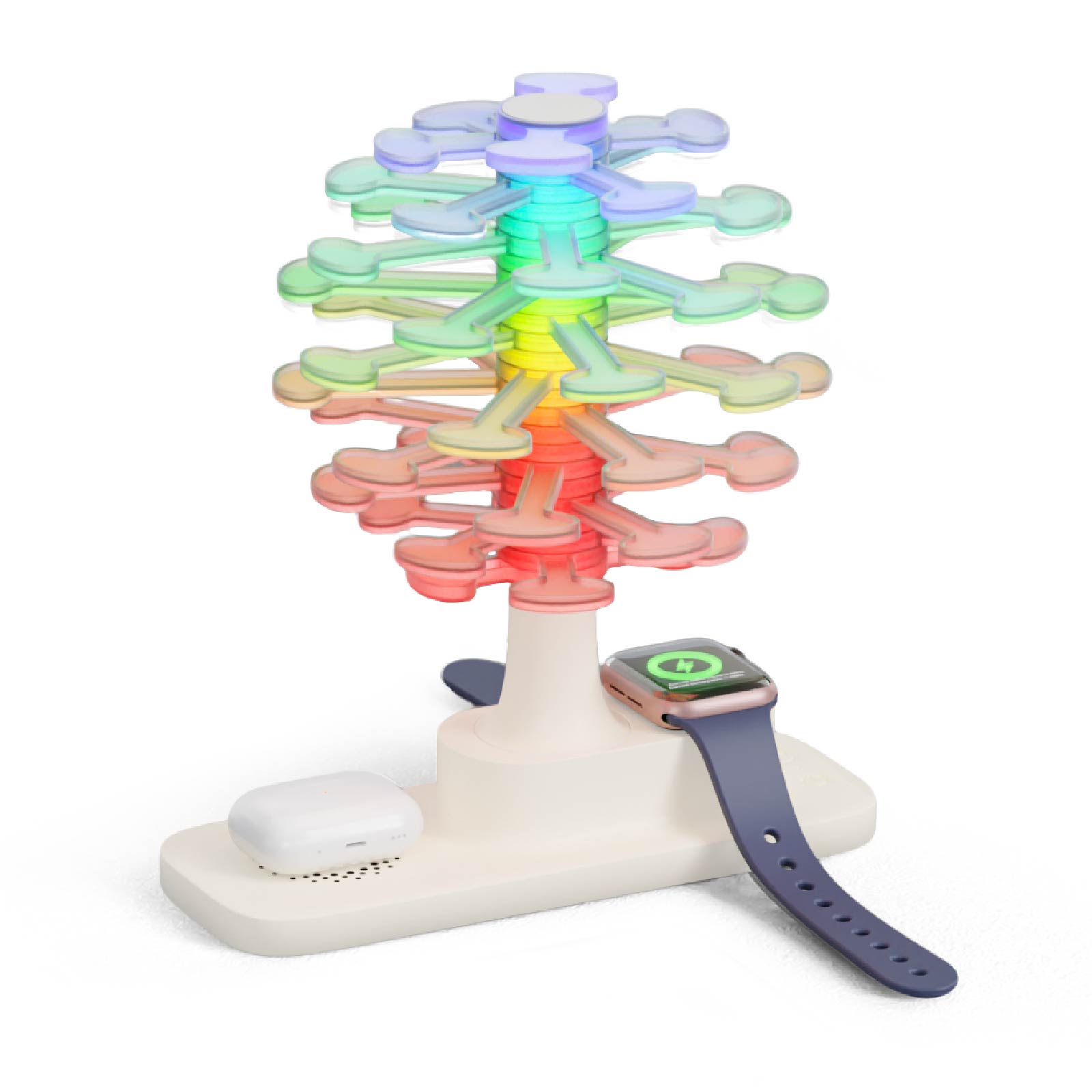 Auto-spin Tree Lamp with wireless charger
