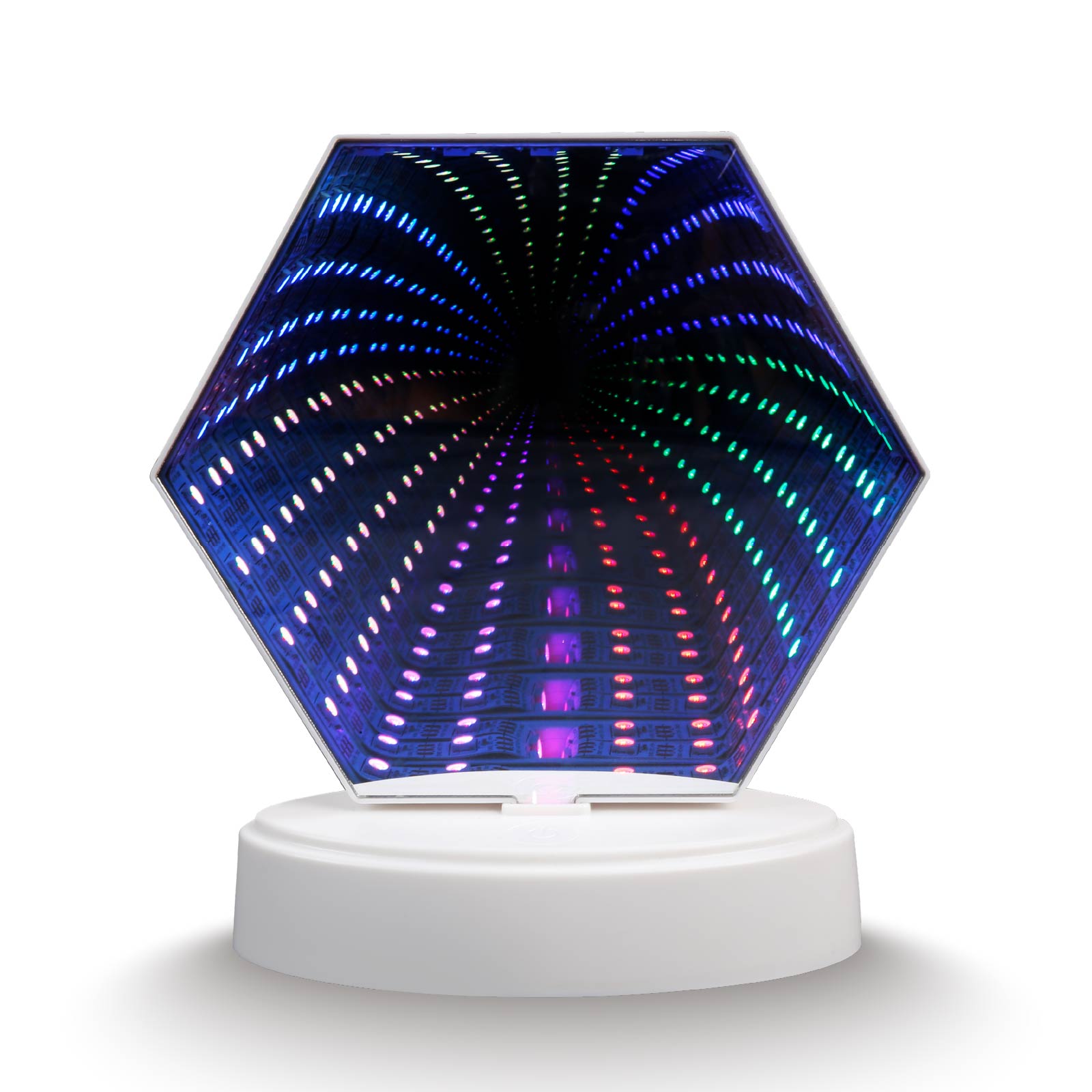 Multi-Color Mirror Tunnel Light (Hexagon)