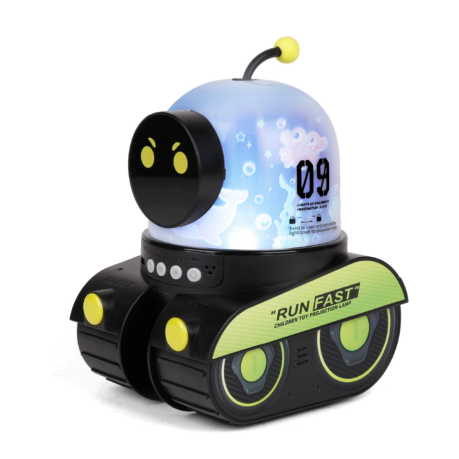 Rotating Projector with Wireless Speaker