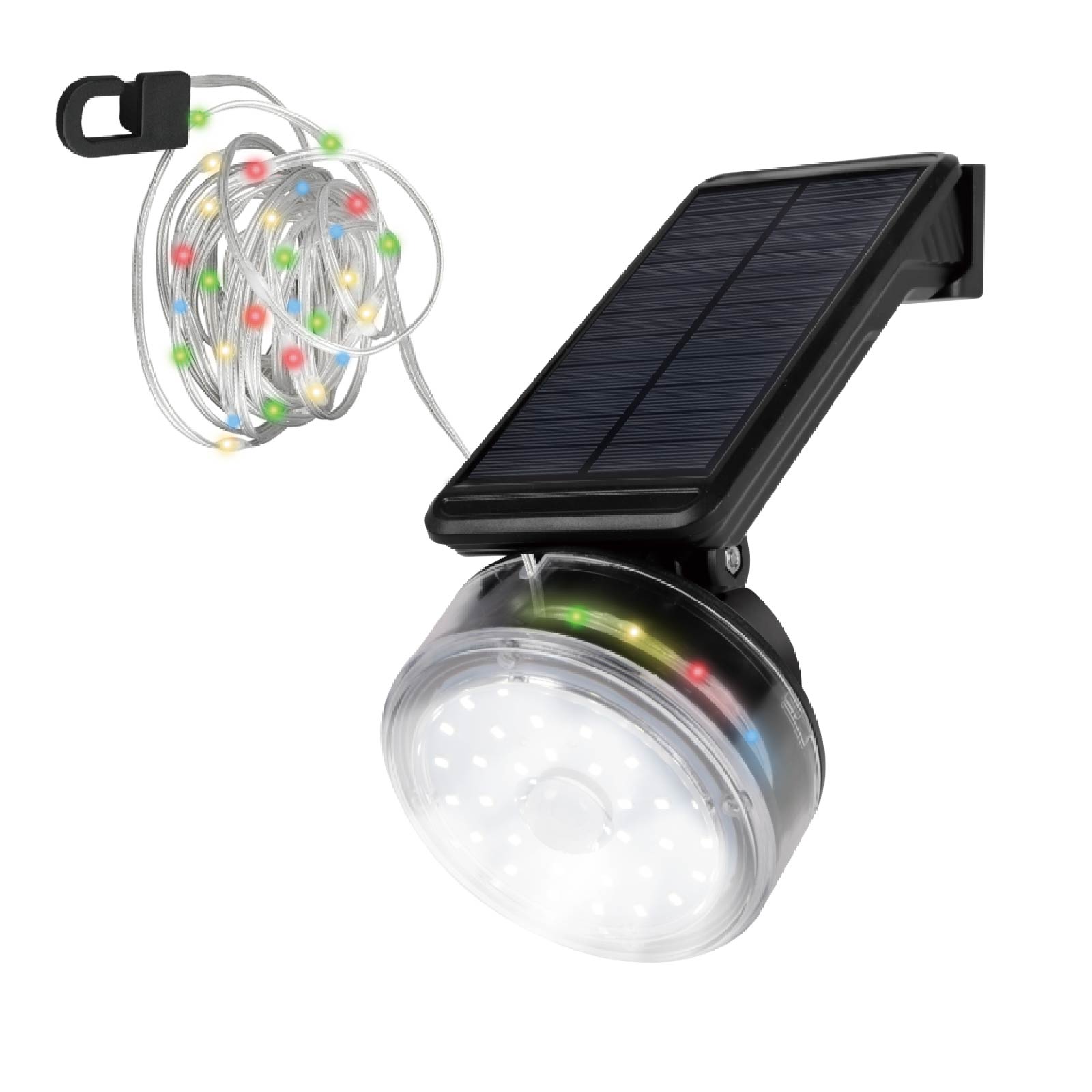 Solar Sensor Wall Lamp with Color Light String