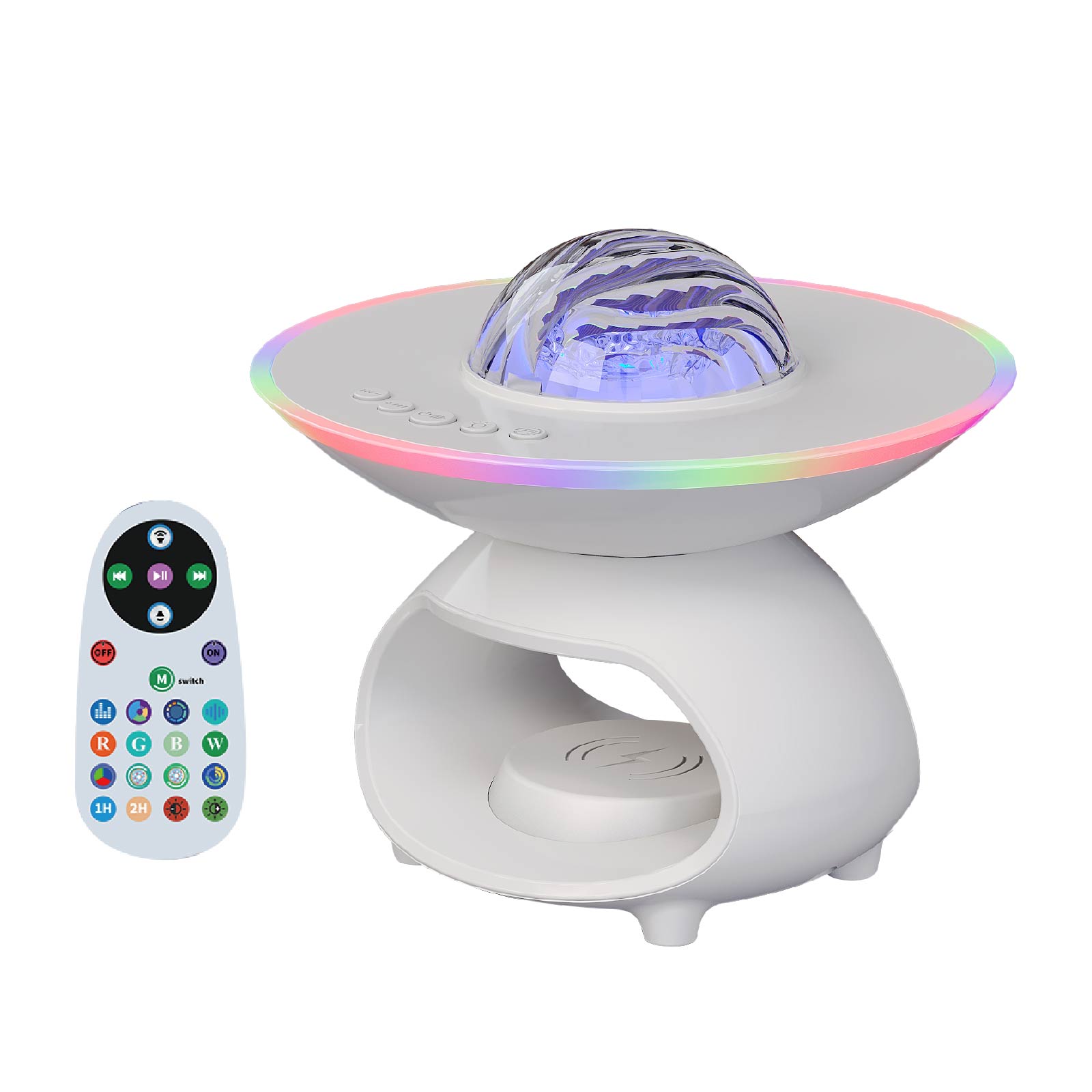 Galaxy Night Projector Light with Wireless Speaker & Charger