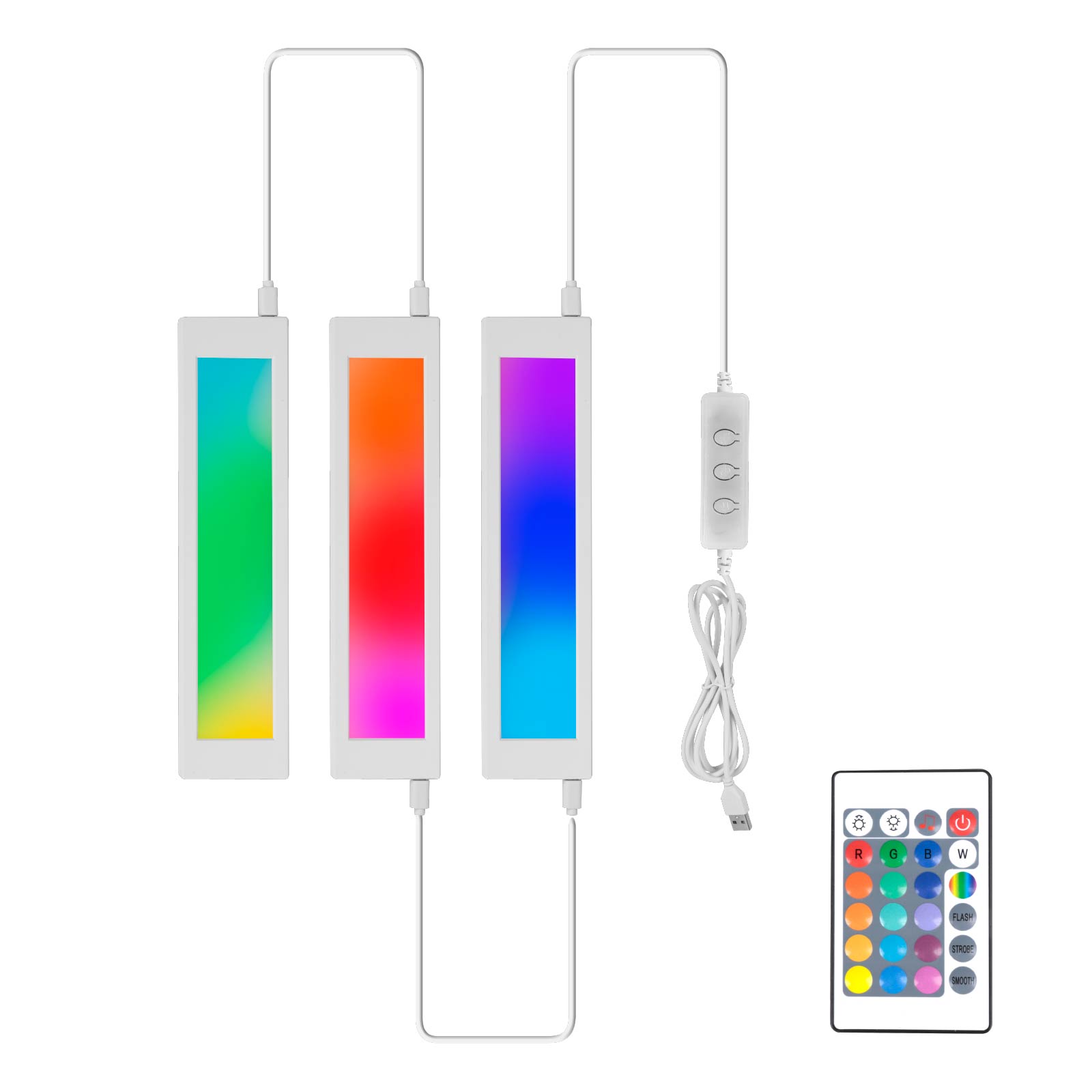 3-Piece Rectangular Modular Cabinet Light Set