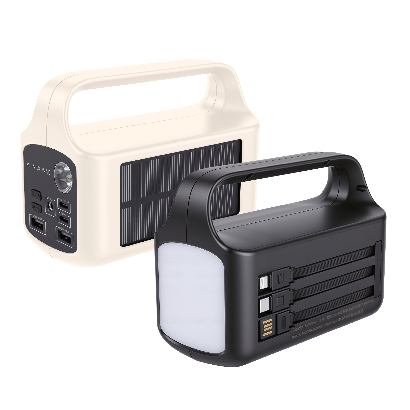 60000mAh Solar Charger With LED Flashlight 
