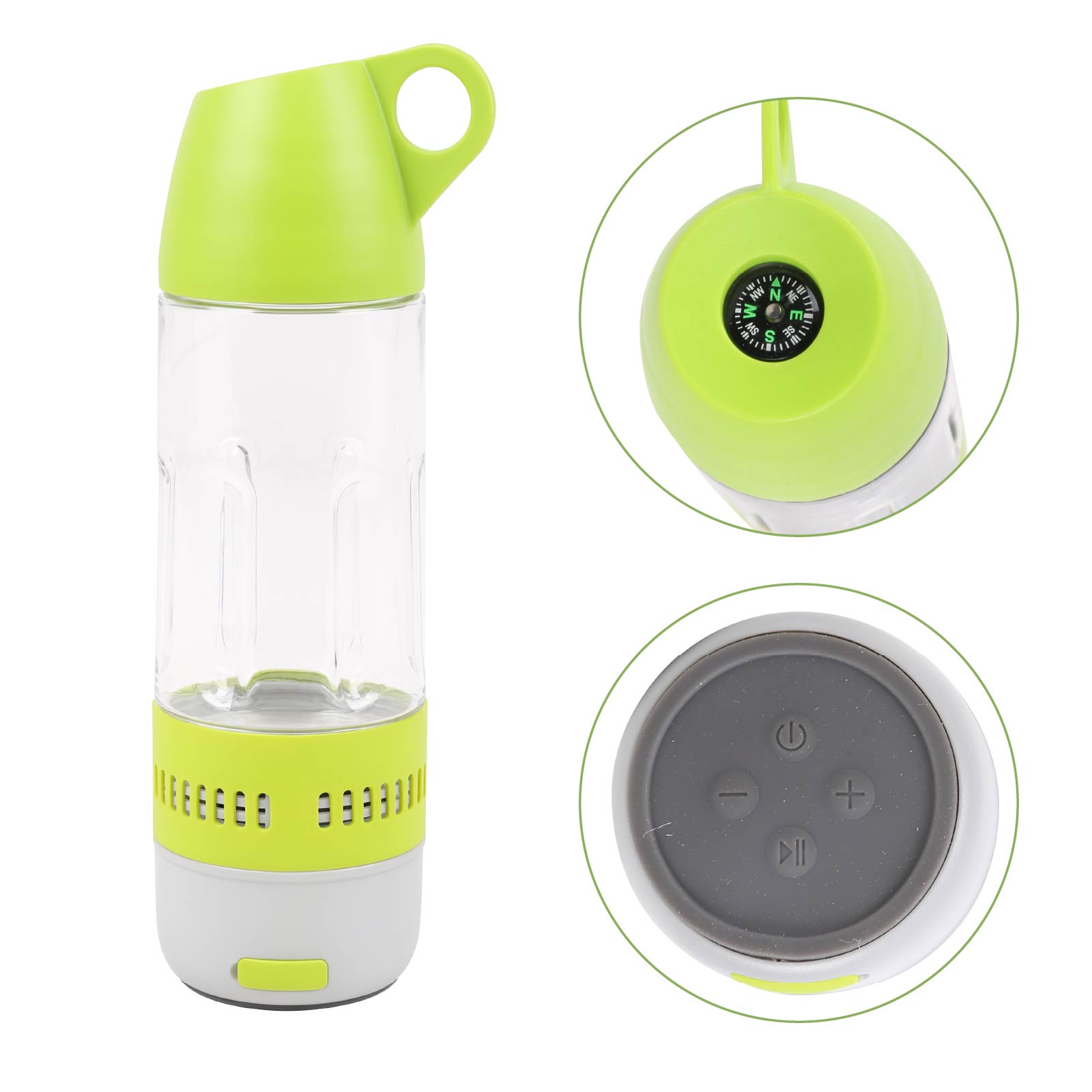 Multi-function Tumbler with Wireless Speaker & Compass